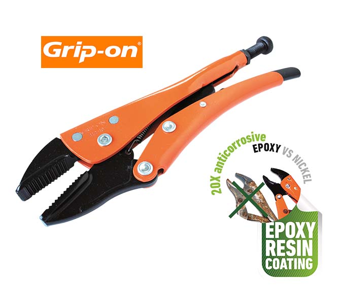 Grip-On 10" Straight Jaw Locking Pliers