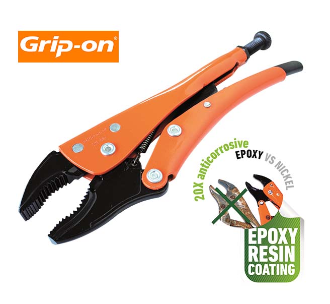 Grip-On 7" Curved Jaw Locking Pliers