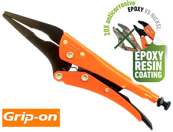 GRIP-ON 6" LONG NOSE LOCKING PLIERS