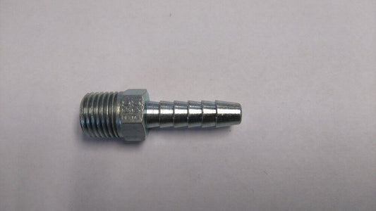 PCL THREADED AIRLINE CONNECTOR WITH HOSE TAIL END ADAPTOR - 1/4" BORE, 5 PACK