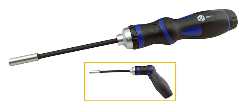 2-In-1 Ratchet Screwdriver Straight & Pistol Grip - Britool Hallmark Brsd1A
