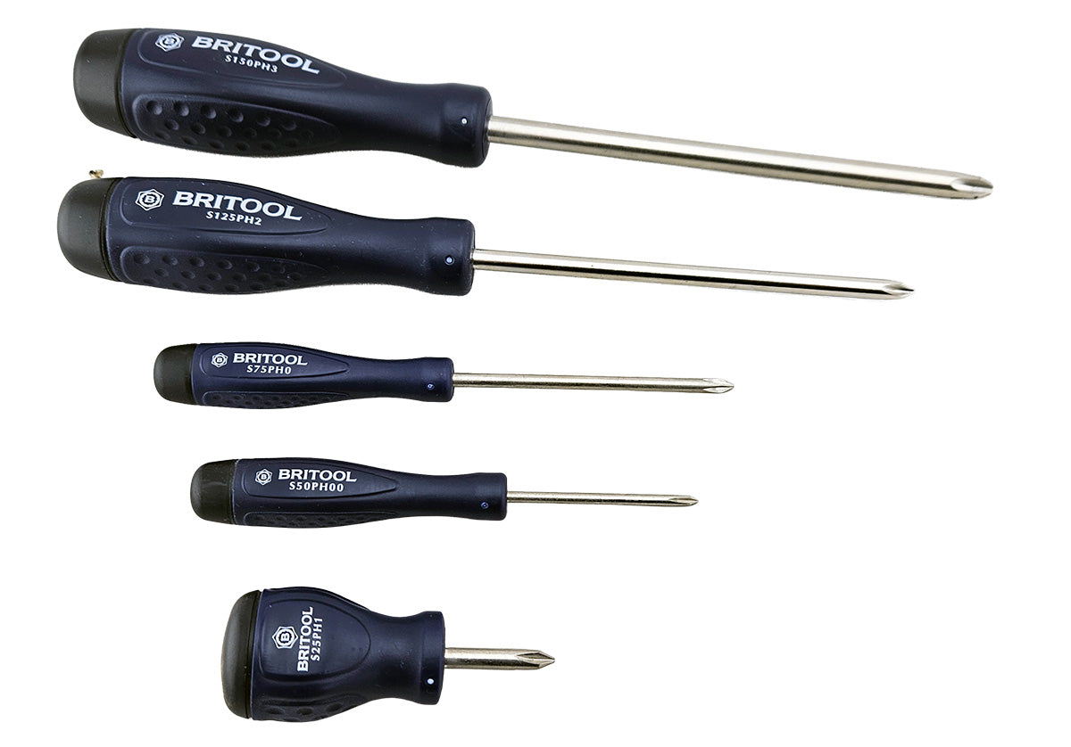 5Pc Phillips Screwdriver Set - Britool Hallmark