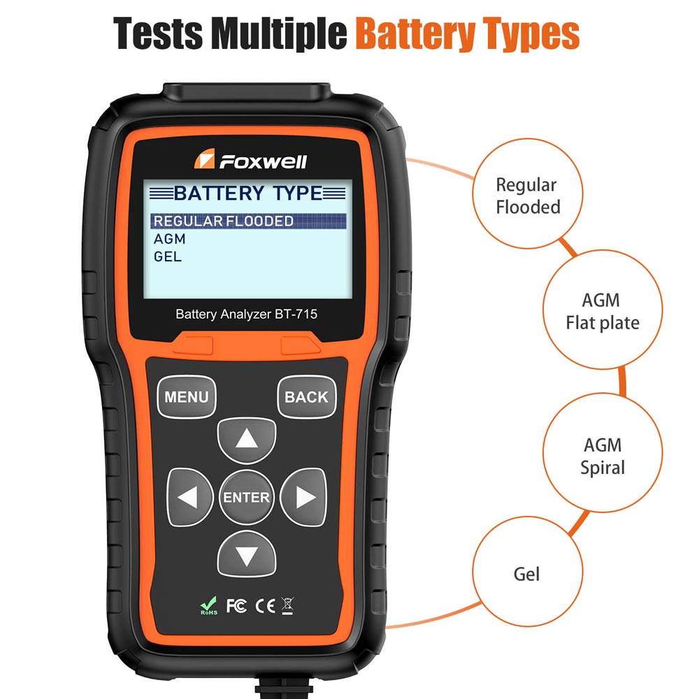 Foxwell Automotive 12v & 24v Battery & System Tester