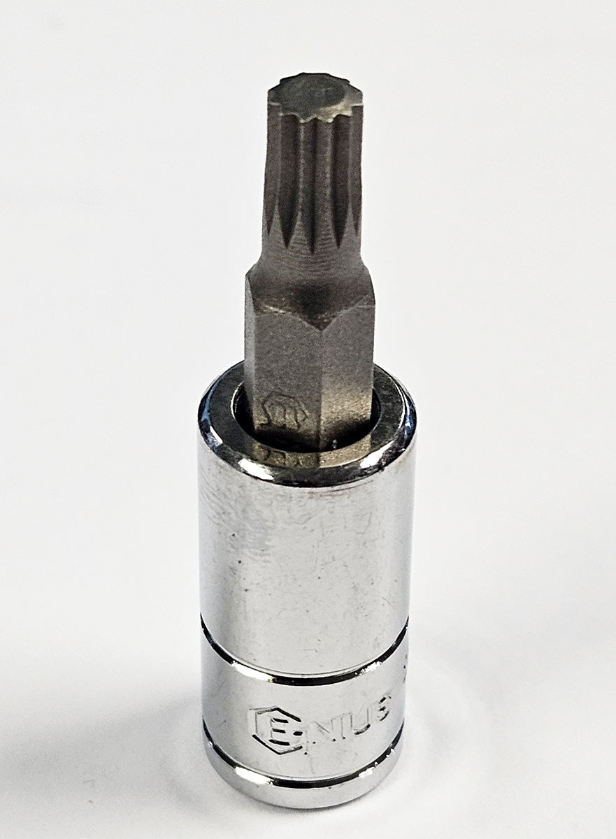 1/4" Drive Spline Xzn Bit Sockets From Genius Tools, Sizes M4-M6