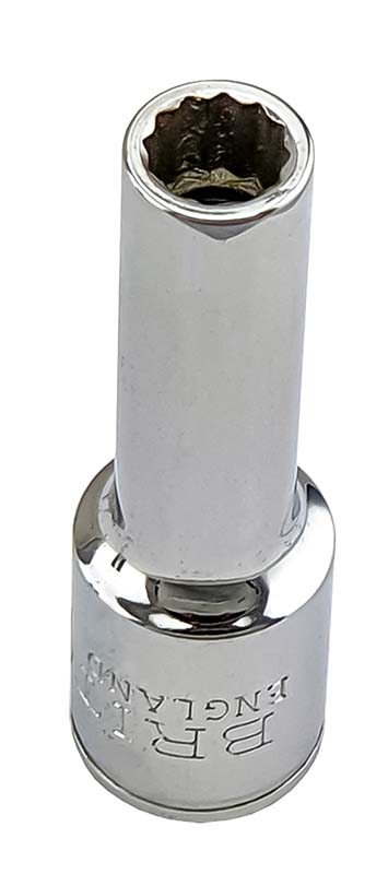 Britool England 1/2" Drive Af Deep 12-Point Socket Range, Sizes 3/8" - 1"