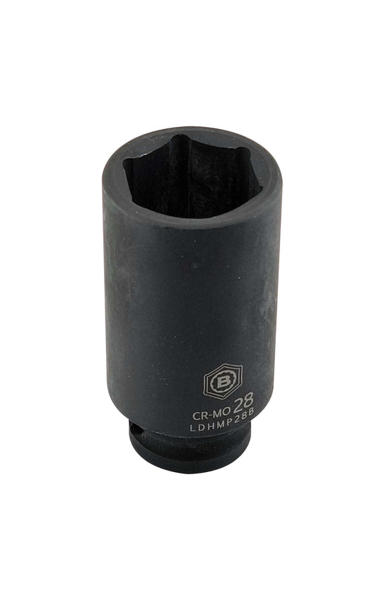 1/2" DRIVE DEEP IMPACT SOCKETS (6-POINT) SIZES 8-36MM FROM BRITOOL HALLMARK