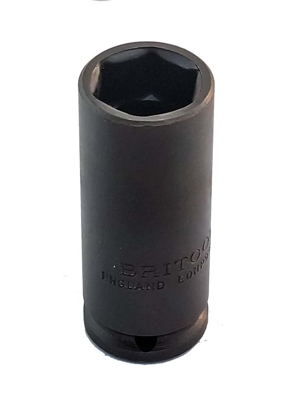 Britool England 1/2" Drive Af Deep Hexagon Impact Sockets, 3/8" - 15/16"