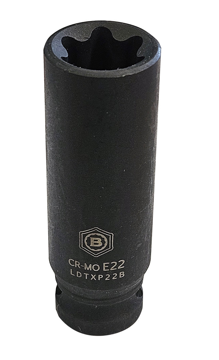 1/2" Drive E-Torx Deep Impact Sockets, Sizes E10-E24 From Britool Hallmark