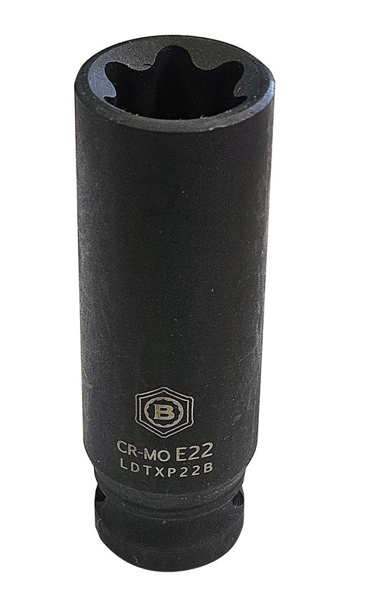 1/2" Drive E-Torx Deep Impact Sockets, Sizes E10-E24 From Britool Hallmark