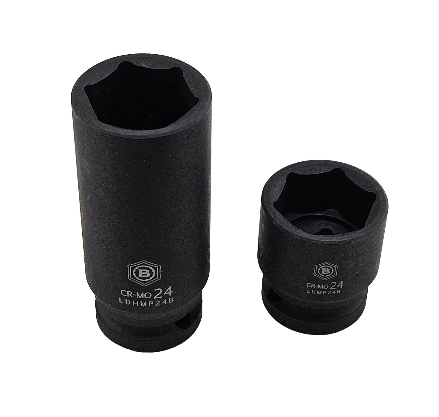 Britool Hallmark Impact Socket Set, 8-24mm - 34Pc 1/2" Drive Standard & Deep 6-Point