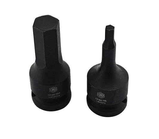 Britool Hallmark Hex / Allen Key Impact Drivers, 1/2" Drive, Sizes 5-14mm