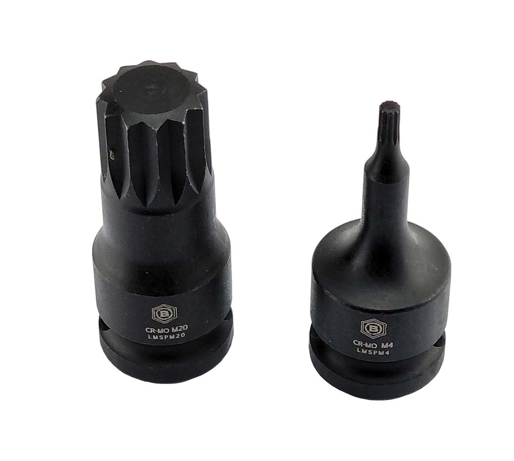 Spline / Xzn Impact Drivers, 1/2" Drive From Britool Hallmark