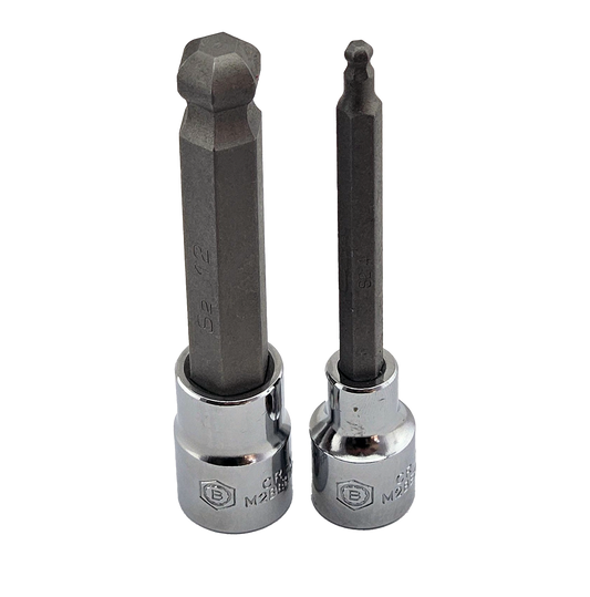 3/8" Hexagon / Allen Key Ball-End Bit Socket Range From Britool Hallmark V2