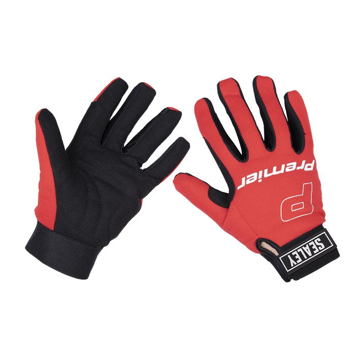 Premier Mechanic's Gloves Padded Palm (9) - Large Pair