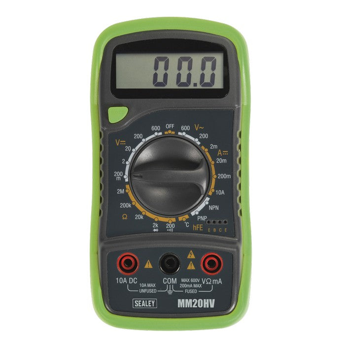8-Function Digital Multimeter with Thermocouple - Hi-Vis Green