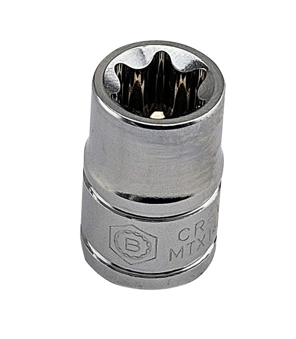 3/8" & 1/2" Drive E-Torx / Star Sockets, Sizes E4-E24 From Britool Hallmark