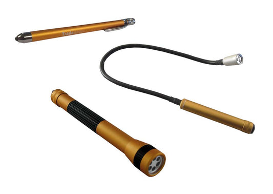 Led Torch + Led Flexi Snake Light + Led Penlight