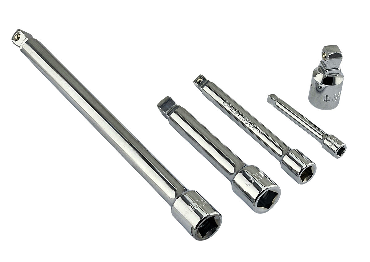 5PC EXTENSION BAR SET - 1/4", 3/8" & 1/2" DRIVE FROM BRITOOL HALLMARK