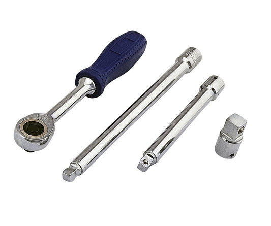 1/4" DRIVE CLUTCH RATCHET, EXTENSIONS & SOCKET ADAPTER FROM BRITOOL HALLMARK