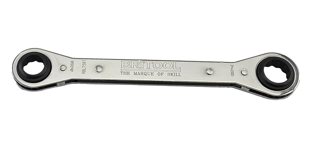 Britool Af Latch-On Flat Ratcheting Ring Spanner Range