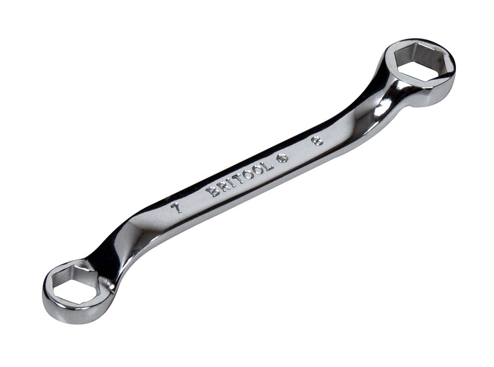 BRITOOL ENGLAND AF DWARF RING SPANNER WRENCH RANGE WITH HEXAGON