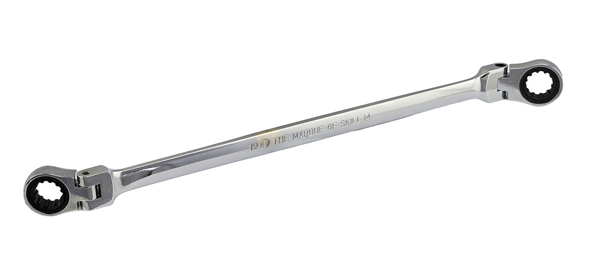 Extra Long Flexi Ratchet Ring Spanner / Wrench Range From Britool Hallmark V2