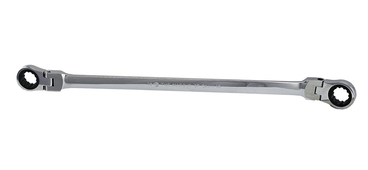 Extra Long Flexi Ratchet Ring Spanner / Wrench Range From Britool Hallmark V2