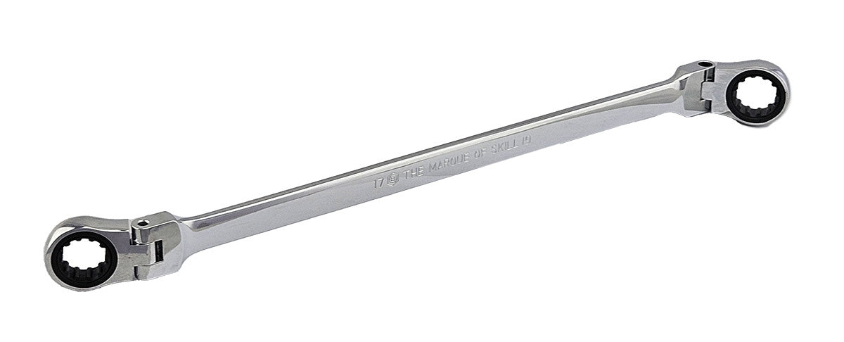 Extra Long Flexi Ratchet Ring Spanner / Wrench Range From Britool Hallmark V2