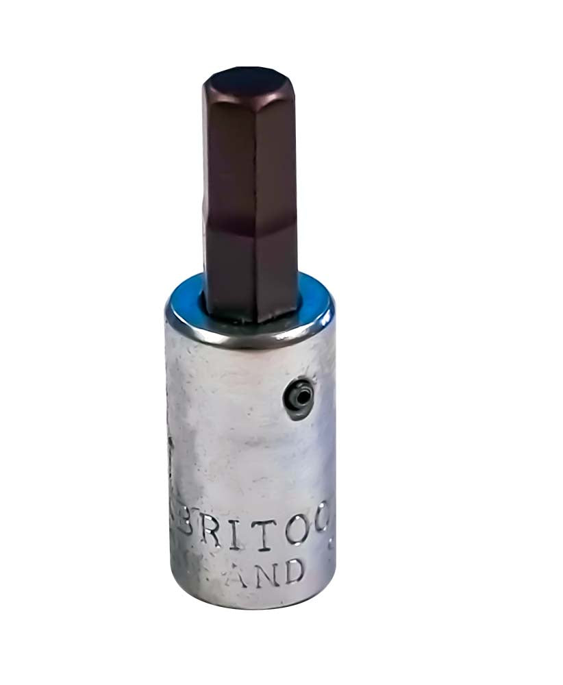 Britool England 1/4" Drive Metric 5mm Hexagon Bit Socket