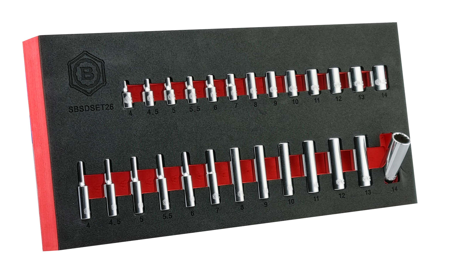 Britool 1/4" & 3/8" Dr. Standard & Deep Socket Sets (12 Point) 4-24mm