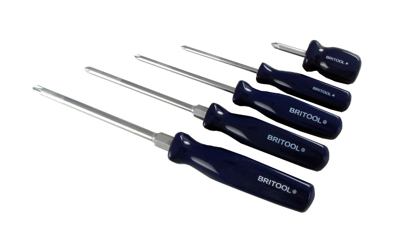 5PC POZIDRIV PZ SCREWDRIVER SET FROM BRITOOL HALLMARK