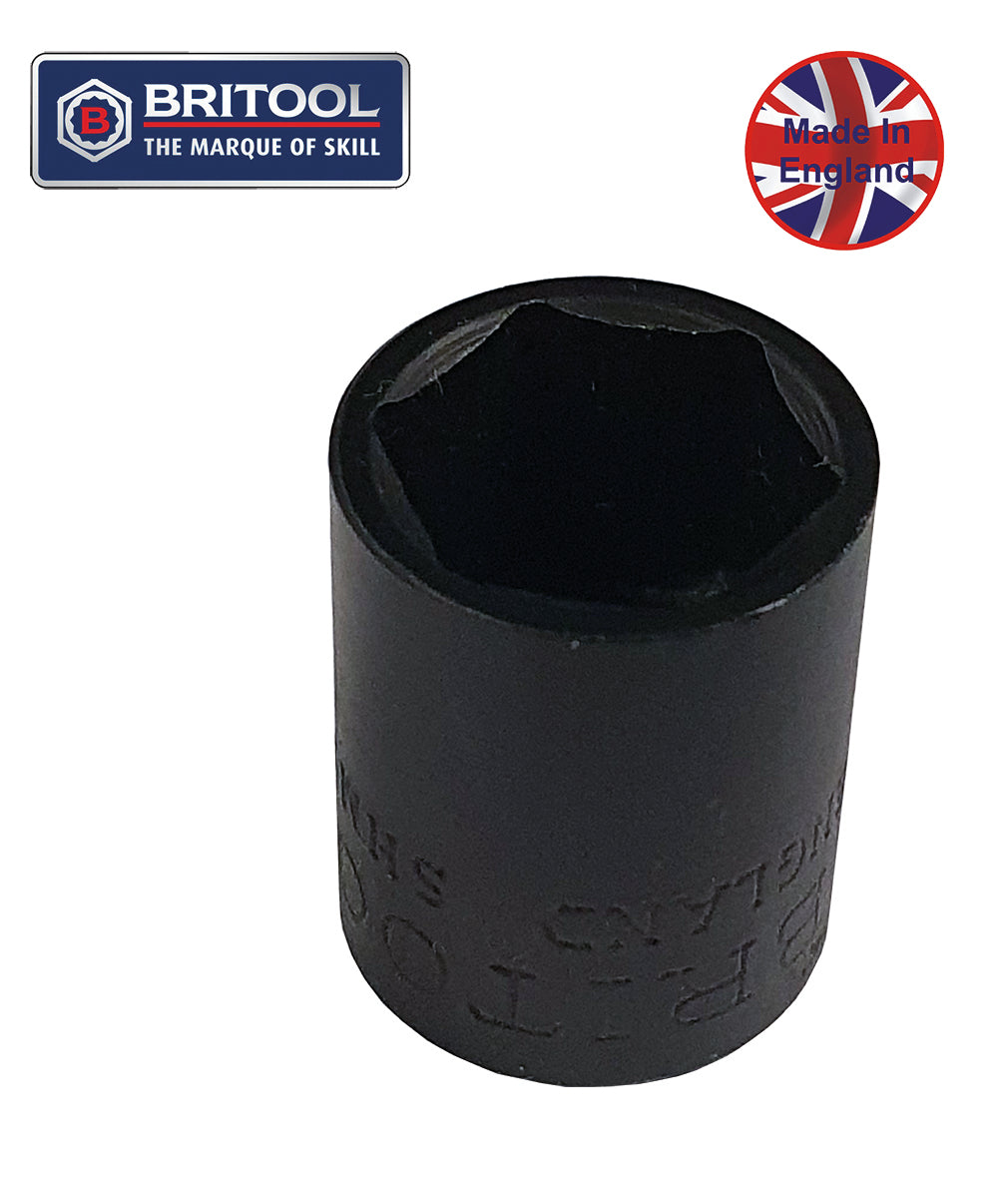 Britool England 1/4" Drive Impact Socket Range 6-Point
