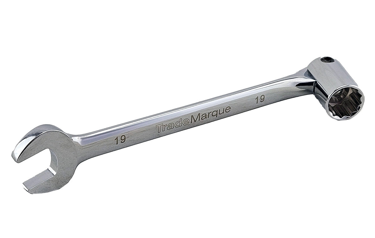 Open Jaw Spanner Set with Flexi-Head Socket Ends