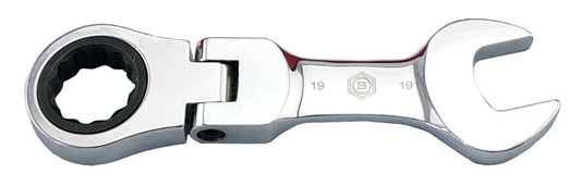 Britool Hallmark Short Flexi Ratchet Spanner, Stubby Design.