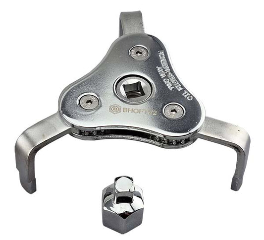 Geared 3-Leg Oil Filter Wrench Ø60-120mm by Britool Hallmark BHOFTV2