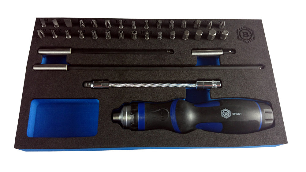 35pc Ratchet Screwdriver and Bit Set - Britool Hallmark
