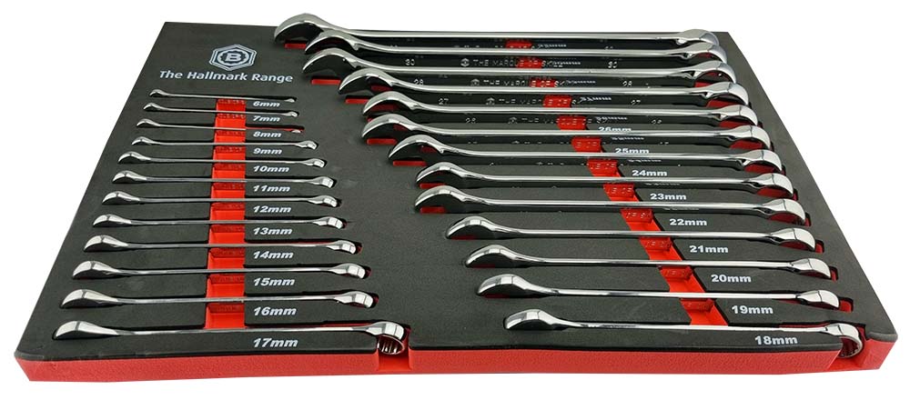 25pc Combination Spanner/Wrench Set 6-32mm - Britool Hallmark CELMSET632