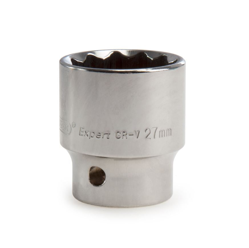 Draper Expert 27mm Socket 12-Point - 1/2" Drive