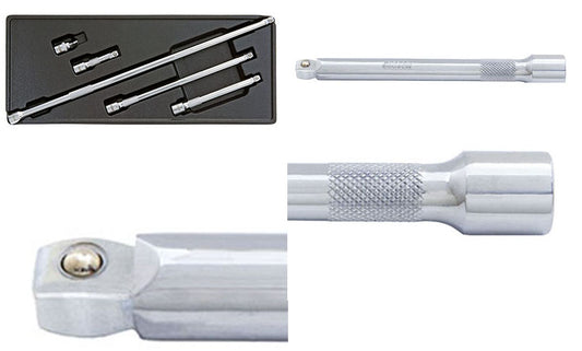 5Pc 3/8" Drive Wobble Extension Bar Set From Custor Tools