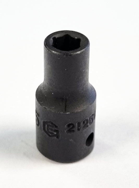 1/4"SD 3MM HEXAGON IMPACT SOCKET STANDARD DEPTH FROM GENIUS TOOLS - 212503