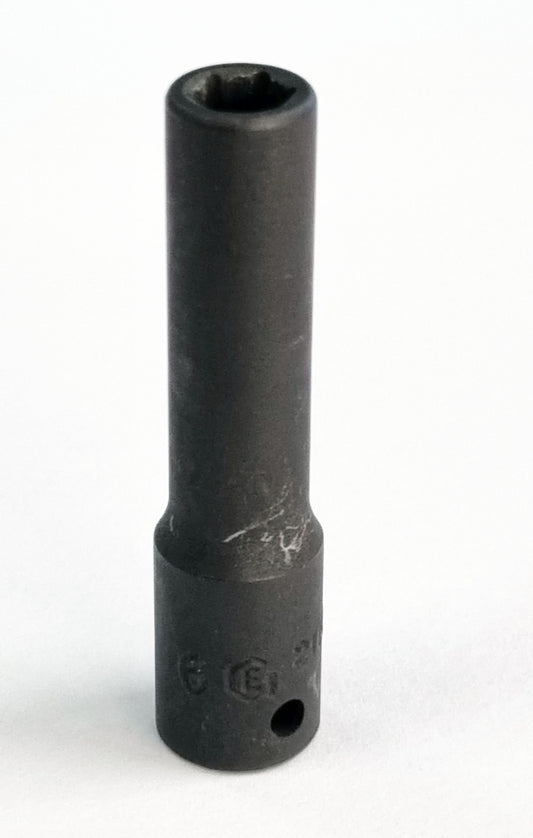 1/4"Sd 6mm Deep Hexagon Impact Socket From Genius Tools - 215206