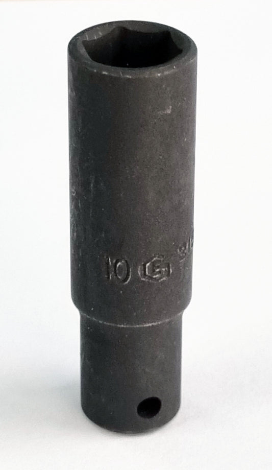 1/4"Sd 12mm Deep Hexagon Impact Socket From Genius Tools - 215212