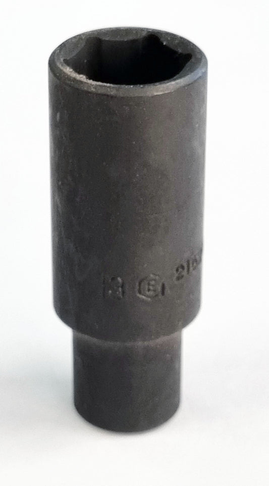 1/4"SD 13MM DEEP HEXAGON IMPACT SOCKET FROM GENIUS TOOLS - 215213