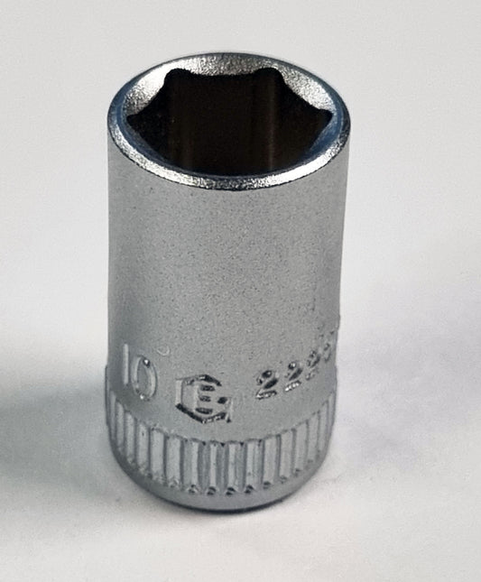 7MM 1/4" DRIVE SOCKET STANDARD DEPTH - 6-POINT FROM GENIUS TOOLS - 222507