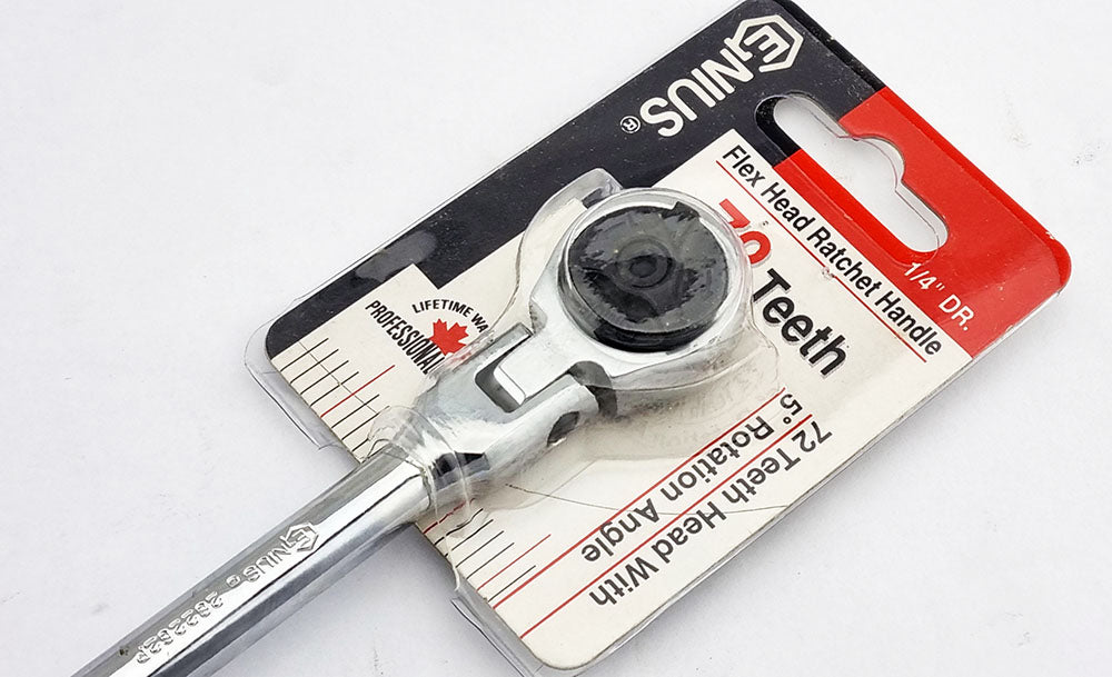 1/4" Flex Head Ratchet From Genius Tools