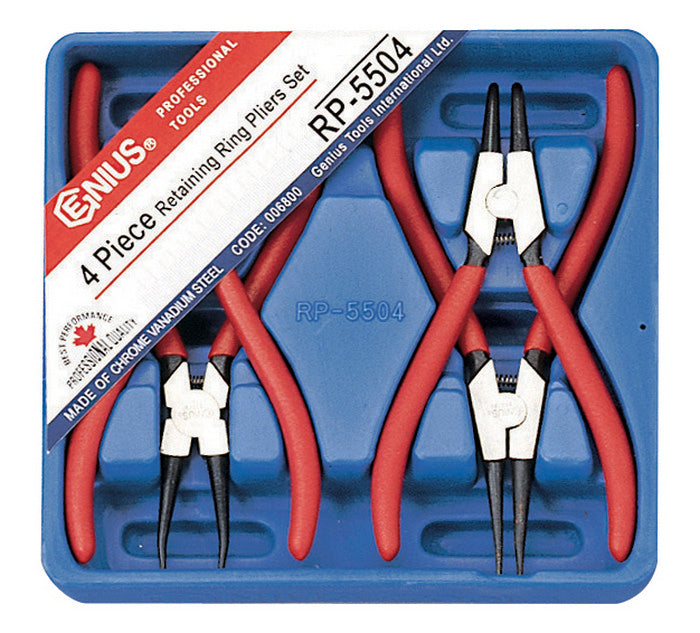 CIRCLIP PLIERS SET 4 PIECE FROM GENIUS TOOLS RP-5504