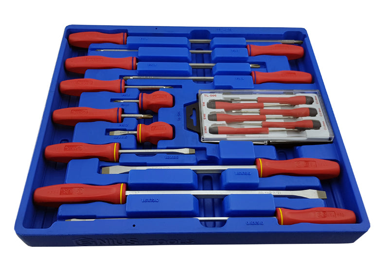 Combination Screwdriver Set 18 Piece From Genius Tools Tl-518