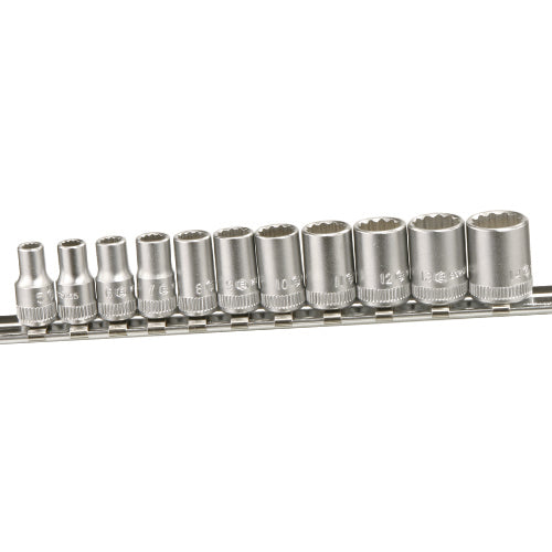 1/4" Socket Set (12 Point) From Genius Tools