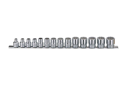 14 Piece 3/8" Af Bi-Hex Socket Set 1/4" To 7/8" Genius Tools Tw-314S