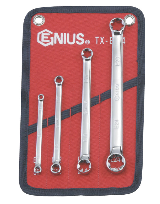4Pc E-Torx Wrench Set  Genius Tools Tx-E04